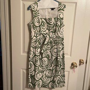 JESSICA HOWARD Womens Dress GREEN WHITE Tropical